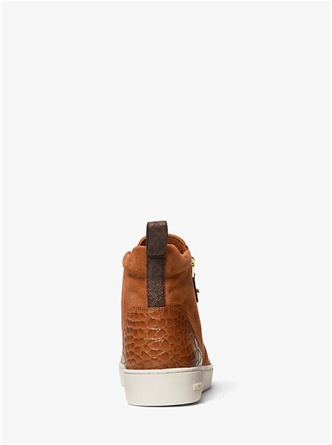 michael michael kors clay suede high-top sneaker|Michael Kors high tops.